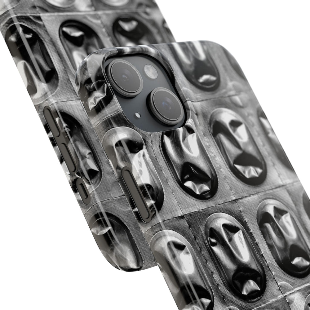 Metallic Mask Grid Snap Case