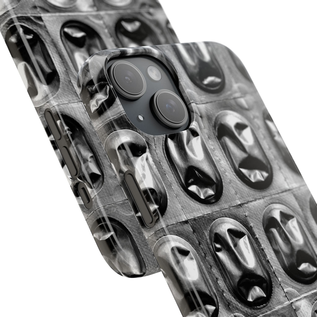 Metallic Mask Grid Snap Case