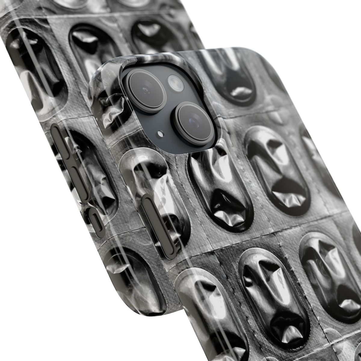 Metallic Mask Grid Snap Case