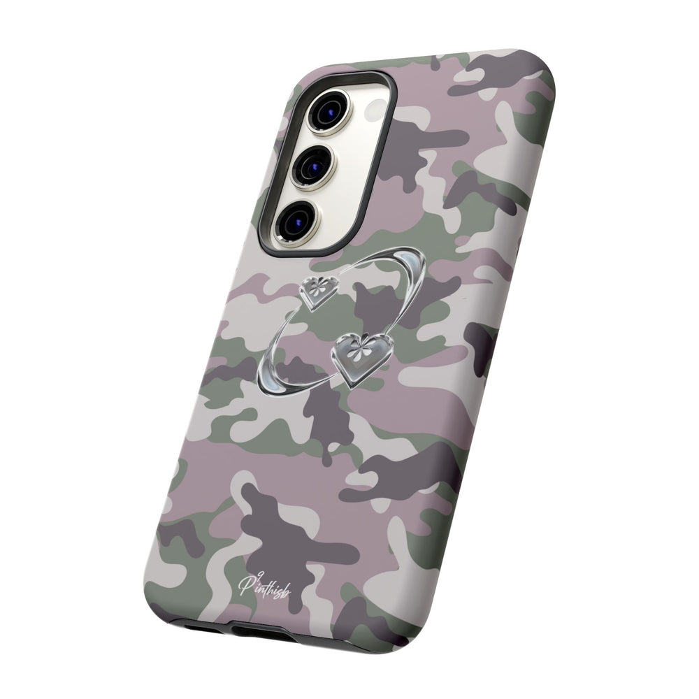 Camouflage Heart Tough Phone Case