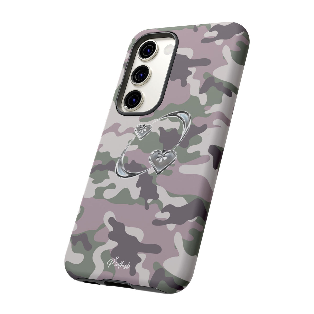 Camouflage Heart Tough Phone Case
