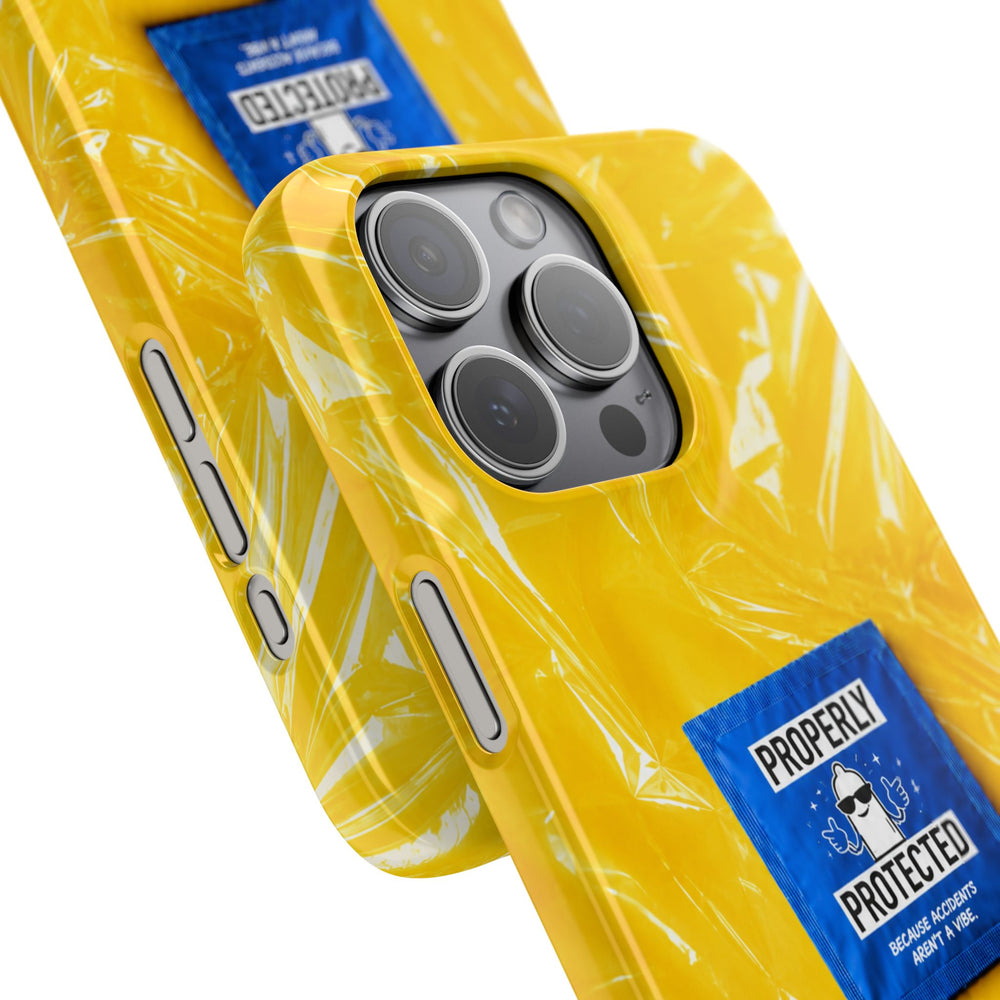 "Properly Protected" Graphic Snap Phone Case