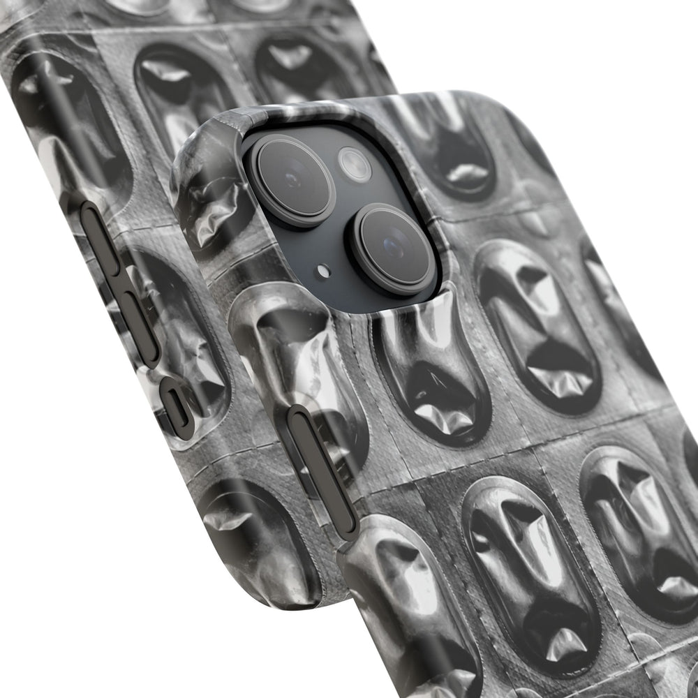 Metallic Mask Grid Snap Case