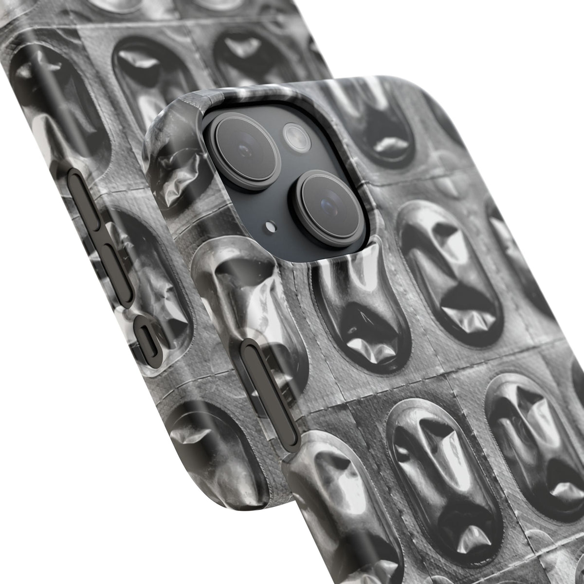 Metallic Mask Grid Snap Case