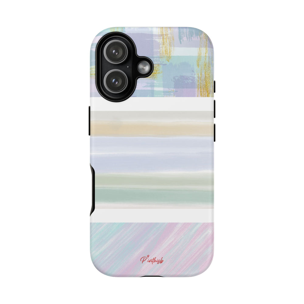 Pastel Stripe Tough Phone Case