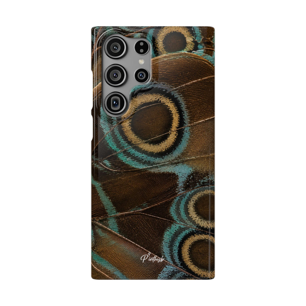 Peacock Feather Pattern Snap Case