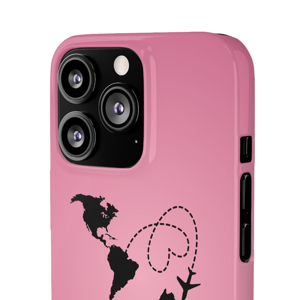 America to Albania Pink Snap Phone Case