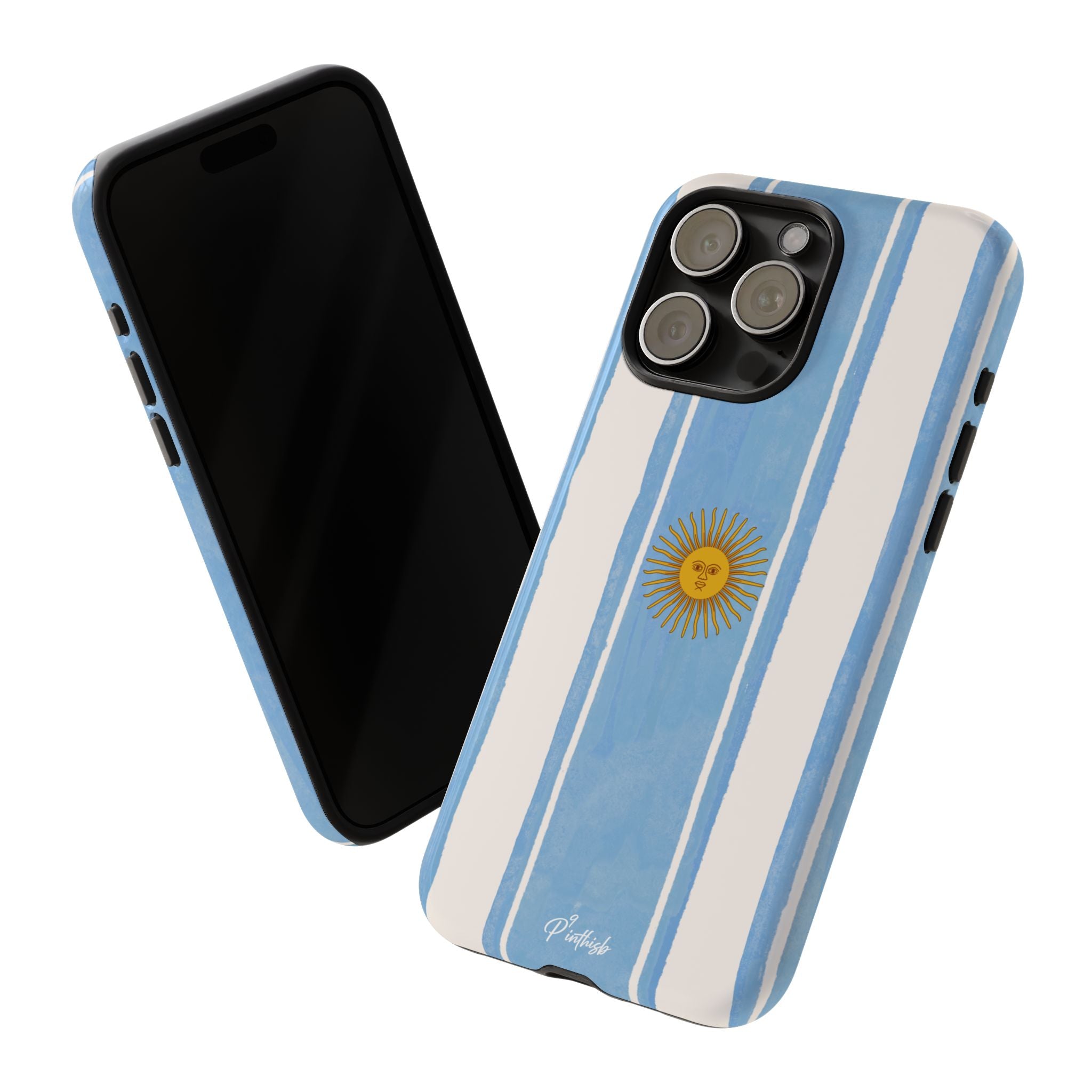 Argentina Flag Tough Phone Case – Blue White Striped Sun Protector