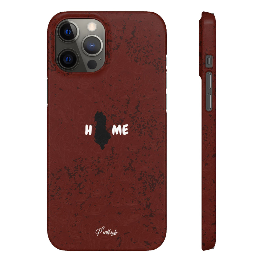 "HOME" Albania Snap Case