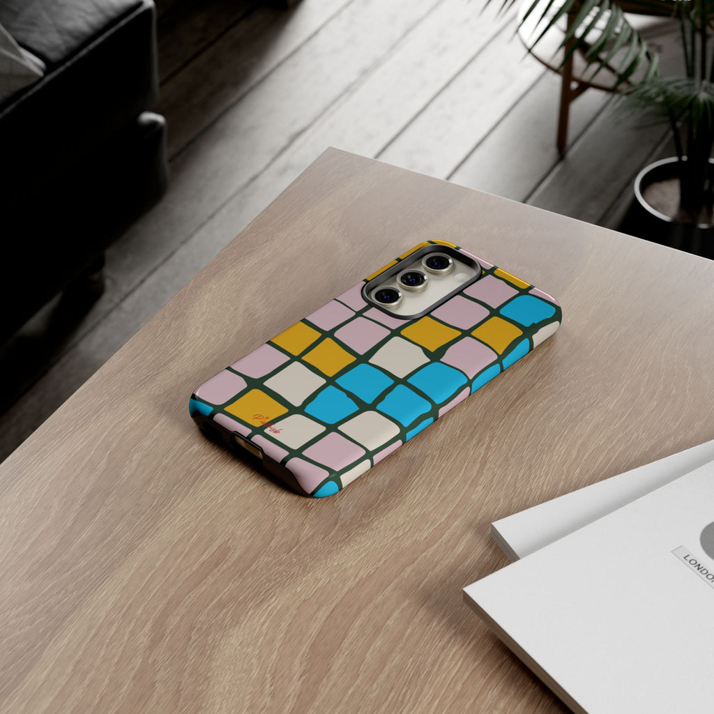 Color Grid Tough Phone Case