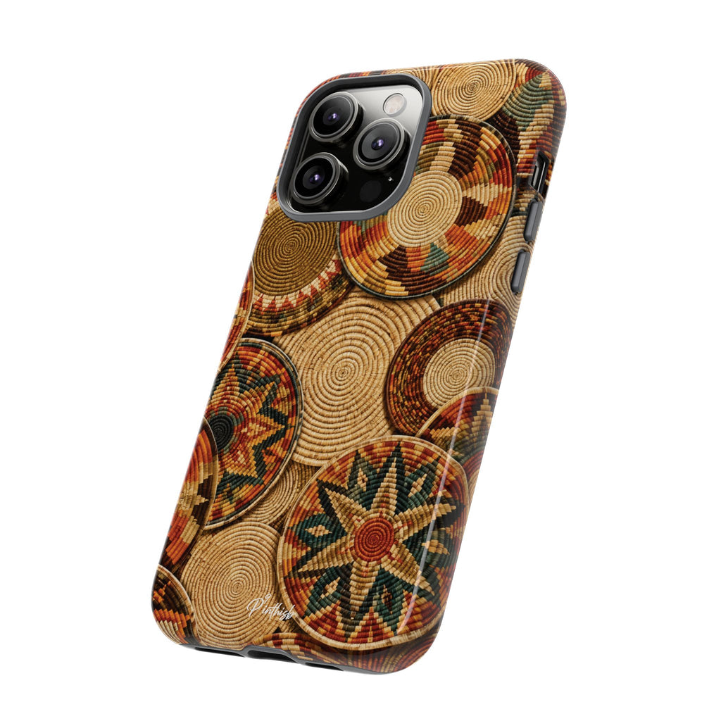 Bohemian Woven Basket Pattern Tough Case