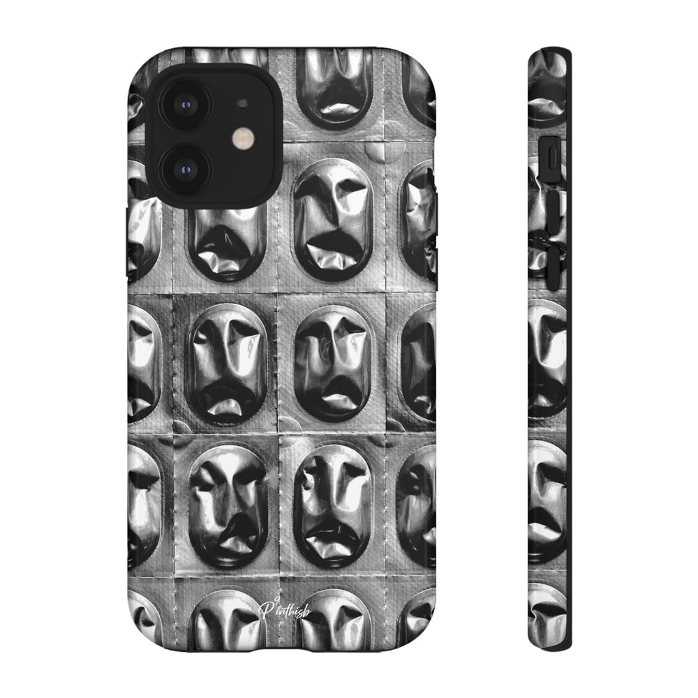 Metallic Mask Grid Tough Case