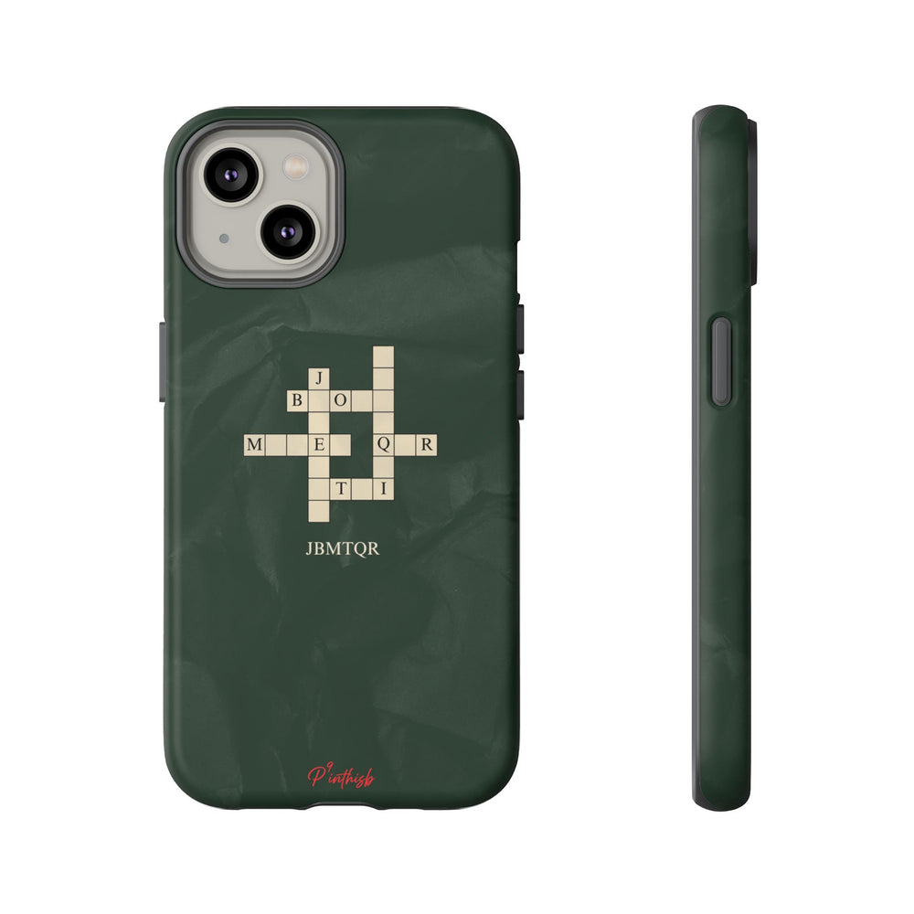 "JBMTQR crossword" Tough Phone Case