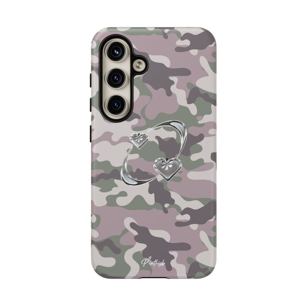 Camouflage Heart Tough Phone Case
