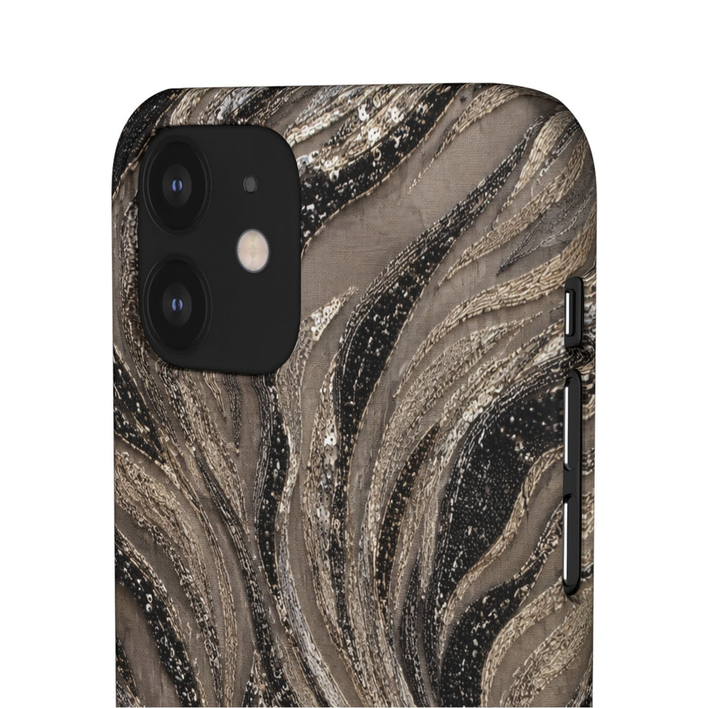 Neutral Swirl Protective Snap Case