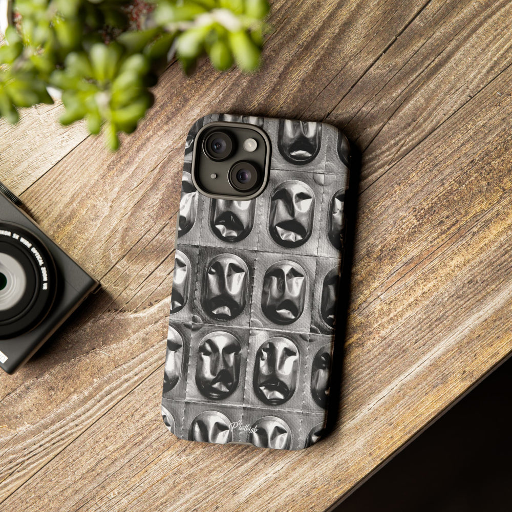 Metallic Mask Grid Tough Case