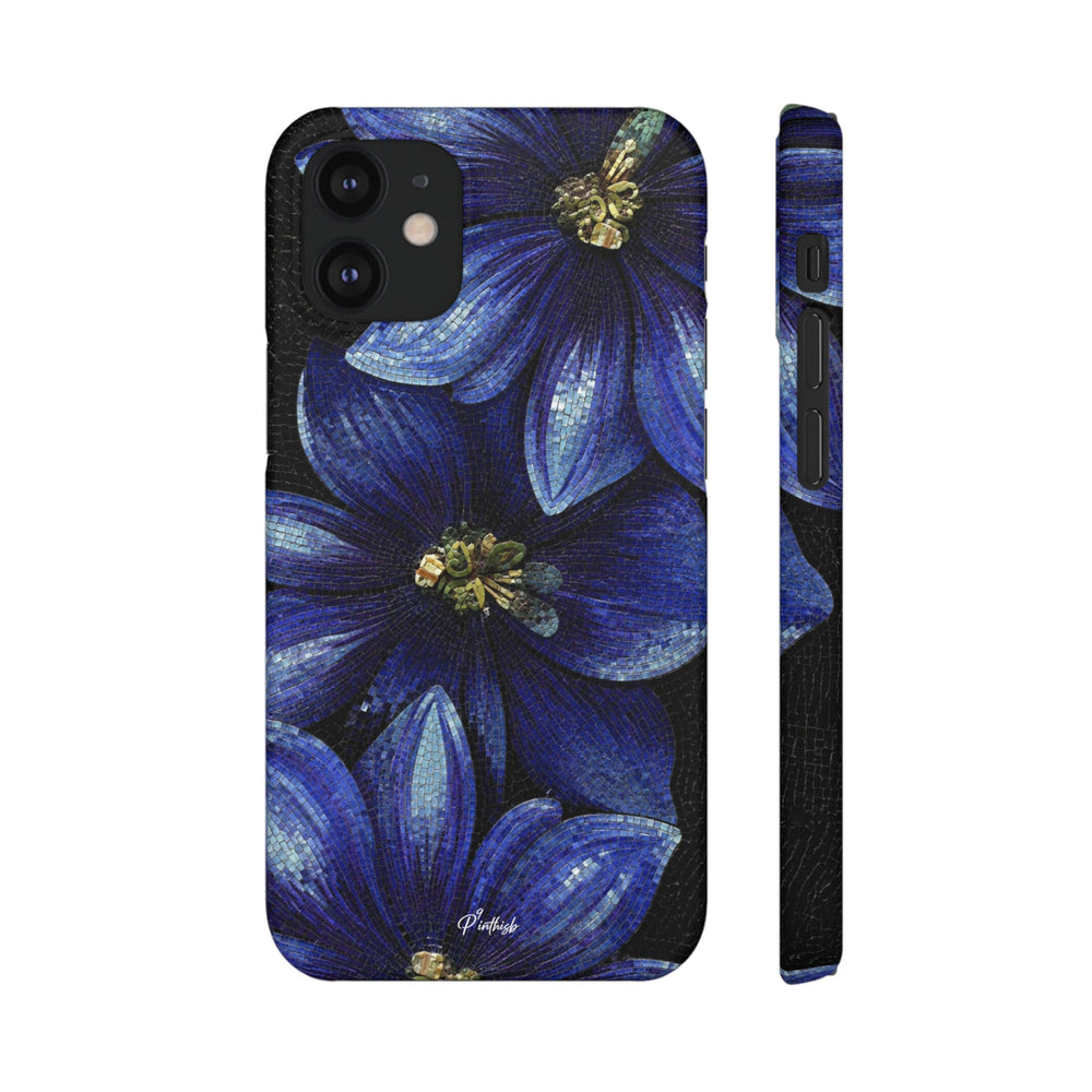 Blue Floral Snap Case