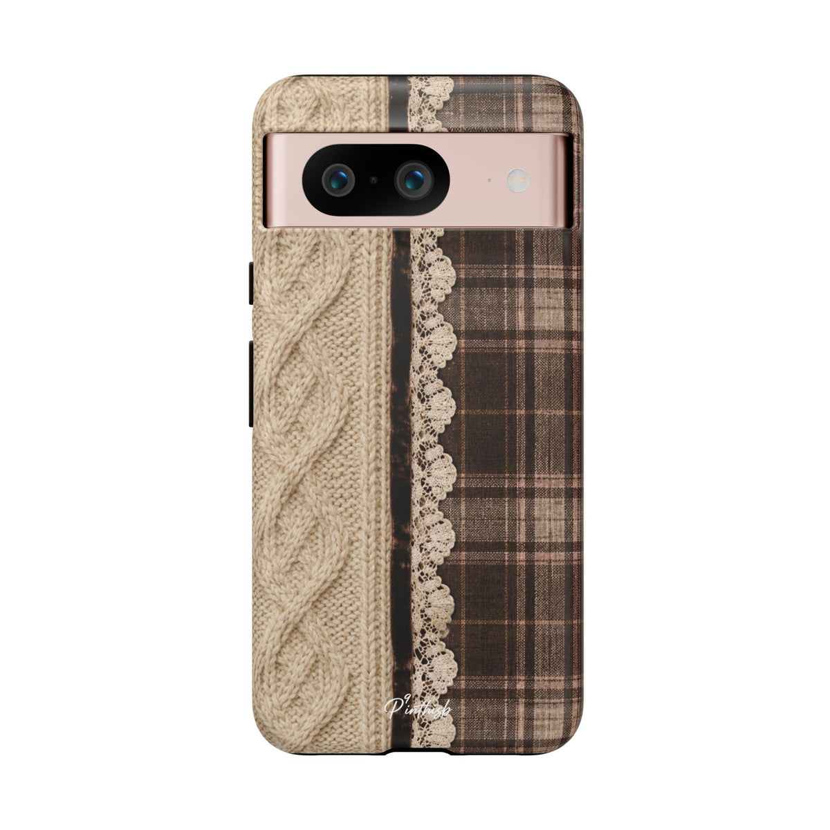 Cozy Plaid Knit Tough Phone Case