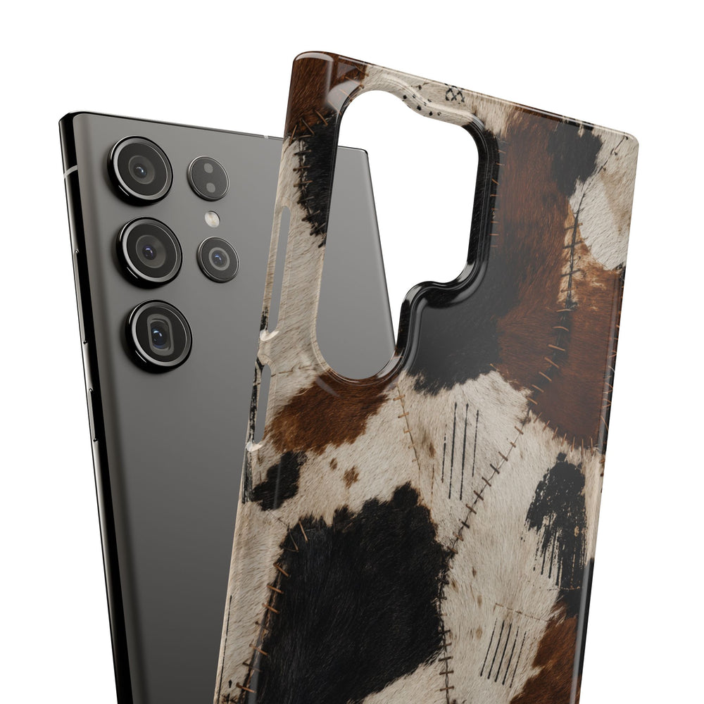 Brown & Black Animal Print Snap Case