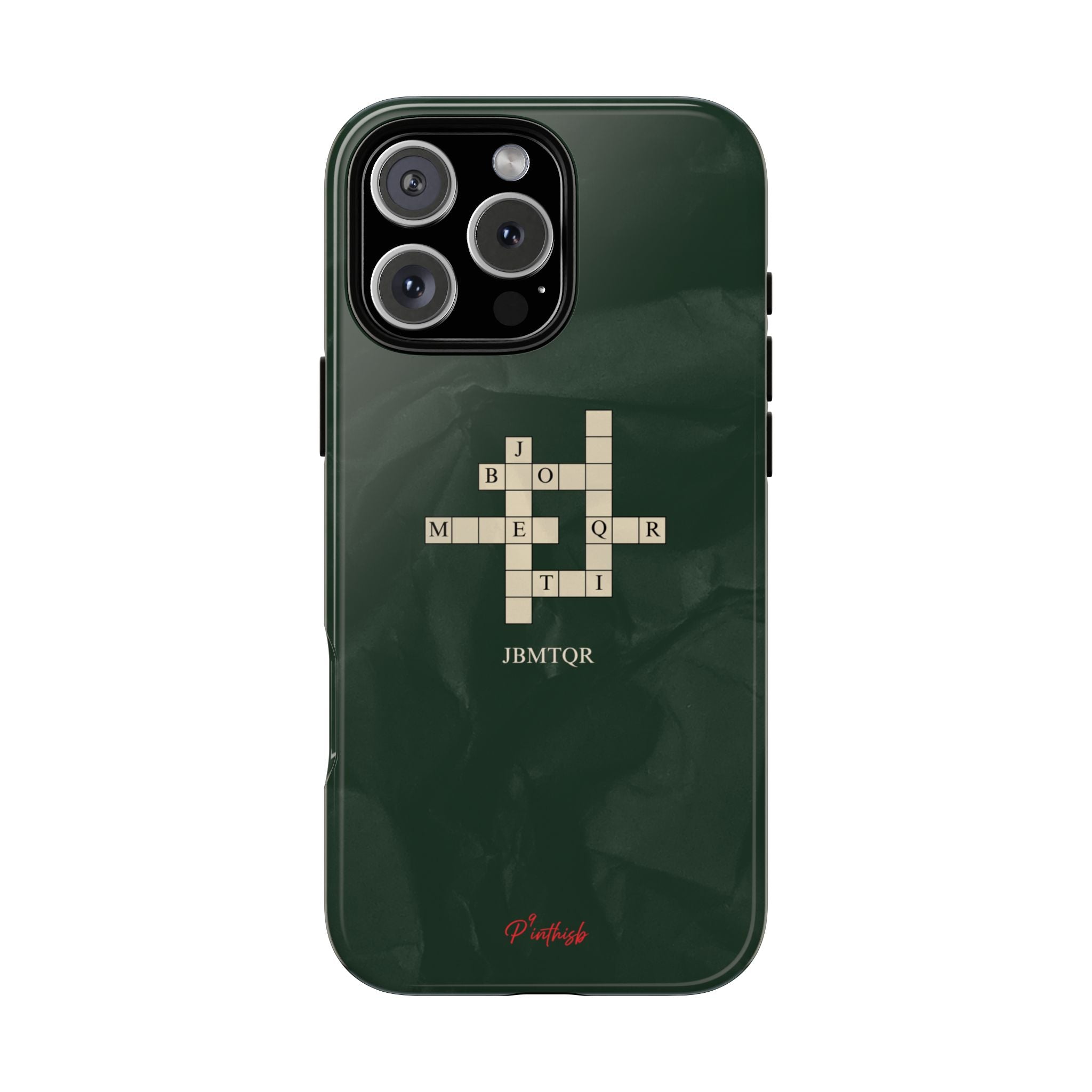 "JBMTQR crossword" Tough Phone Case