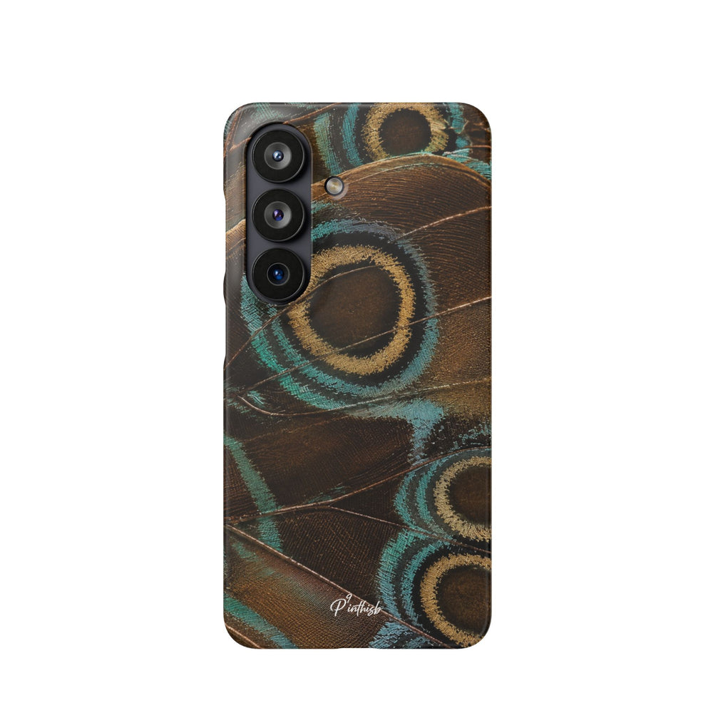 Peacock Feather Pattern Snap Case