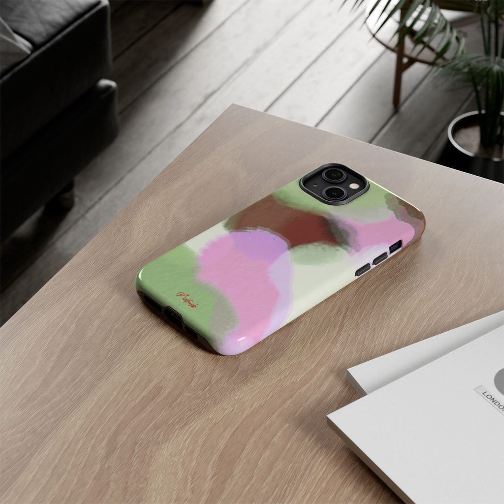Abstract Pastel Camouflage Tough Phone Case