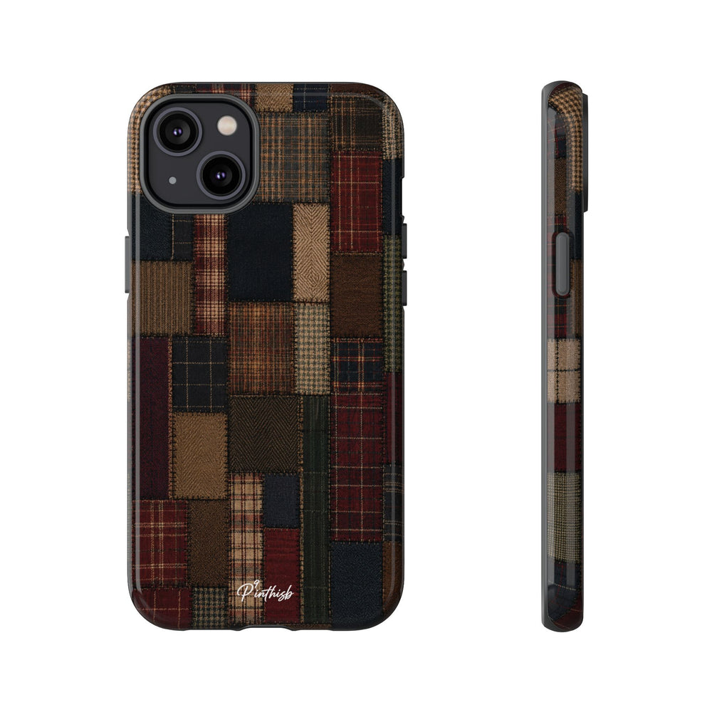 Plaid Patchwork Tough Phone Case