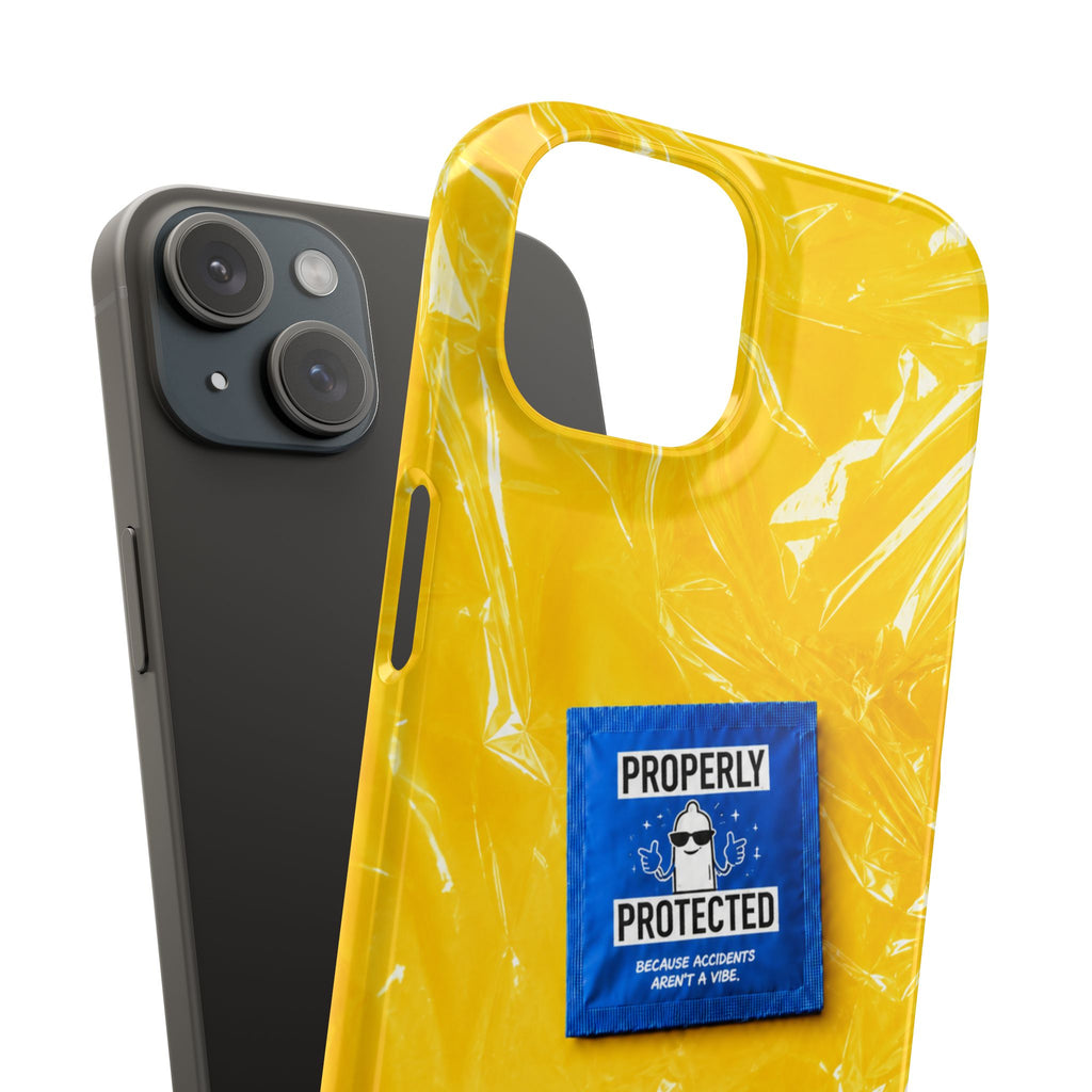 "Properly Protected" Graphic Snap Phone Case