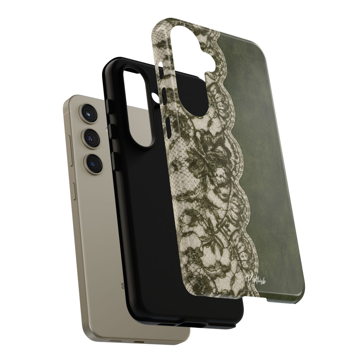 Olive Lace Tough Case