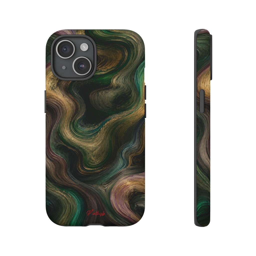 Marbled Forest Tough Phone Case