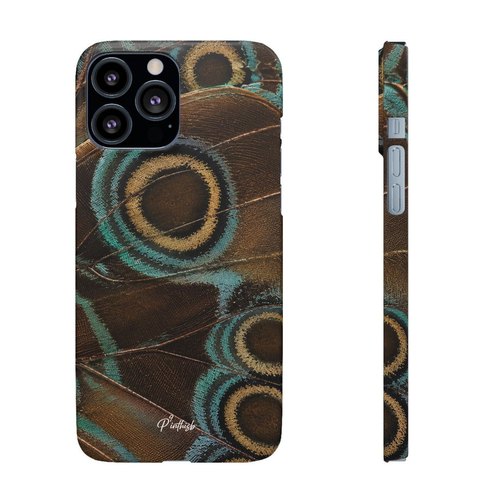 Peacock Feather Pattern Snap Case