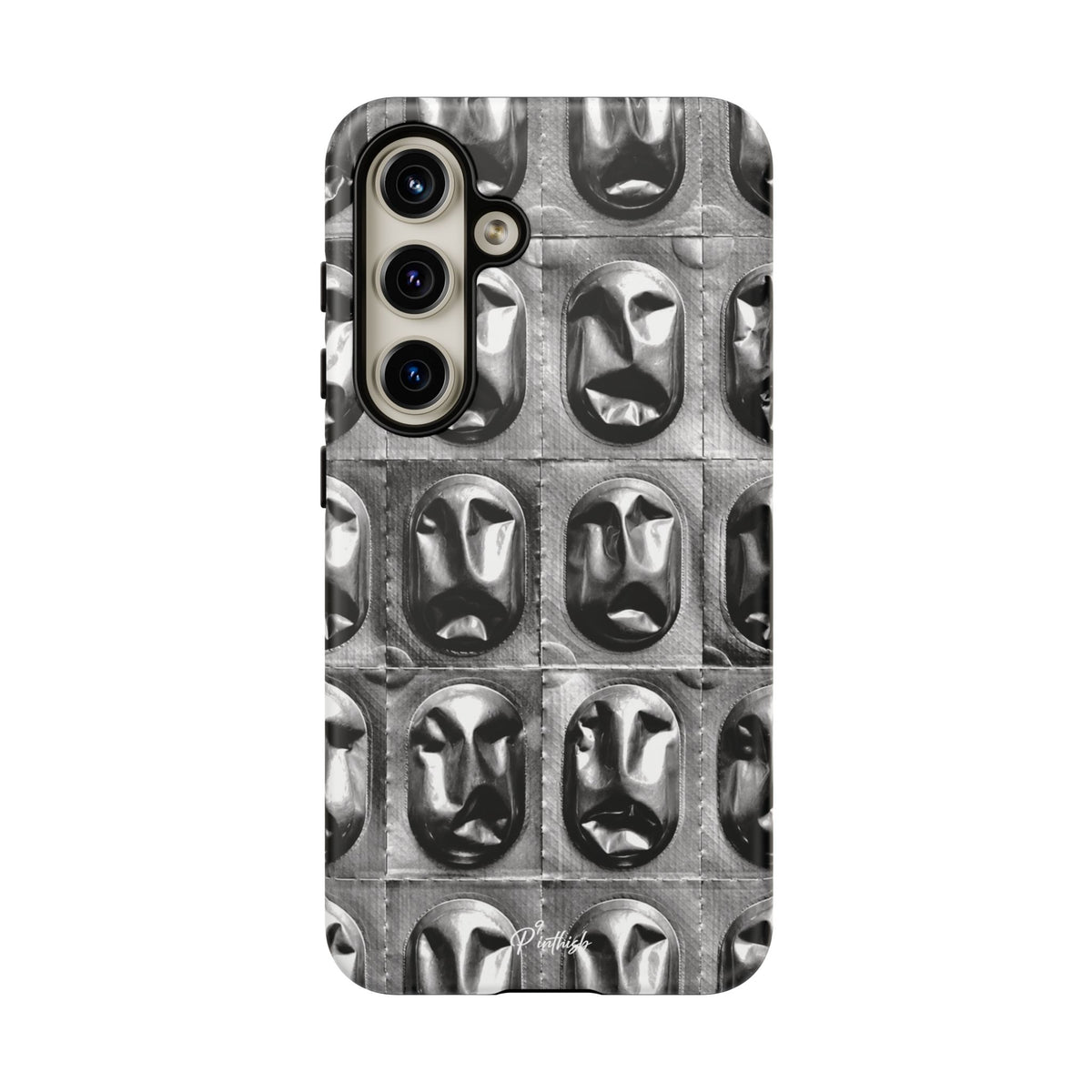 Metallic Mask Grid Tough Case