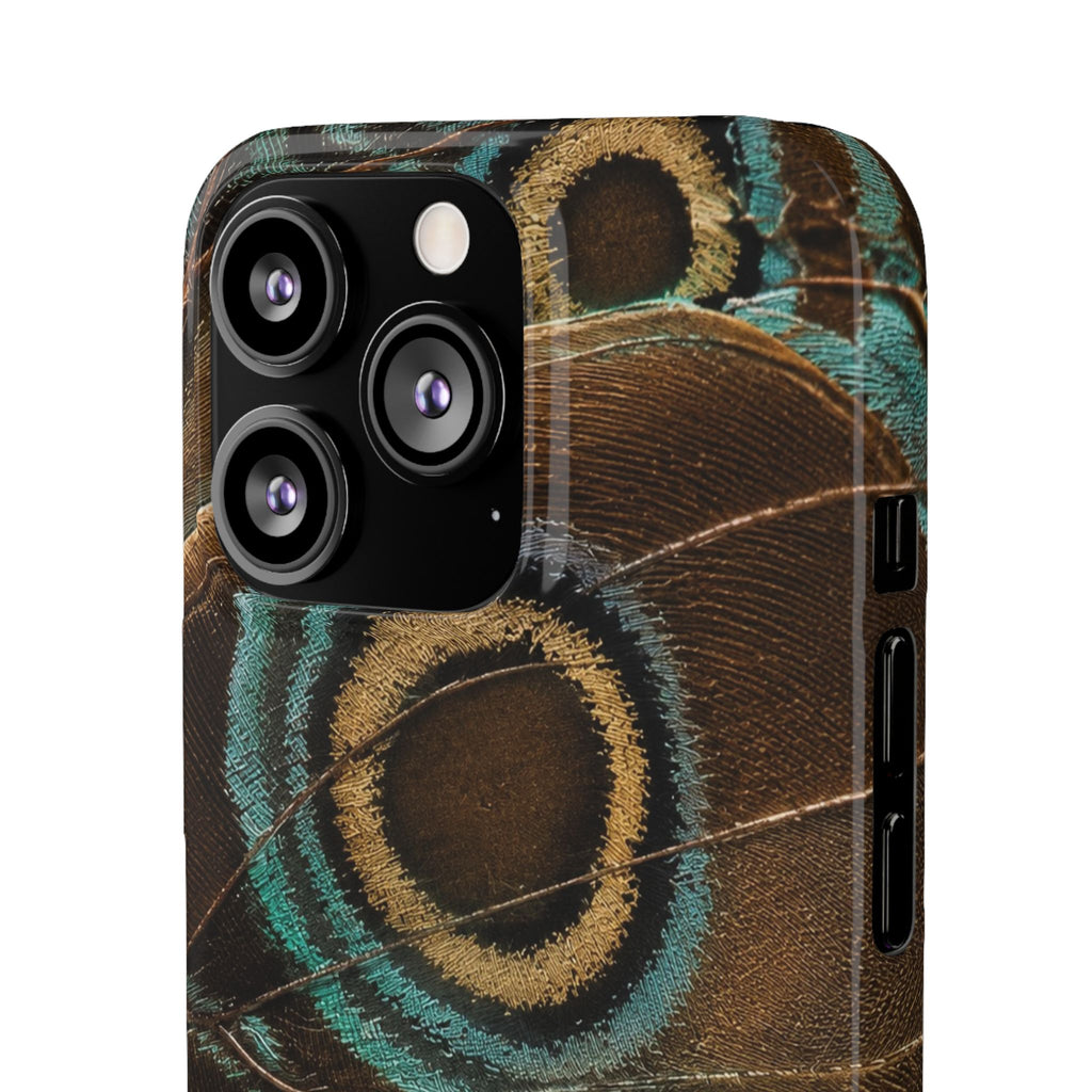 Peacock Feather Pattern Snap Case