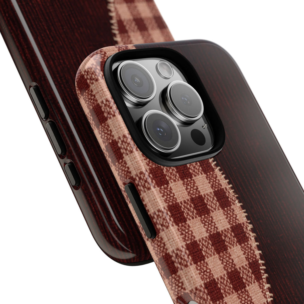 Rustic Plaid Stars Phone Case