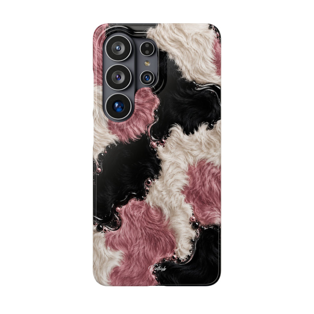 Cow Print Swirl Snap Case