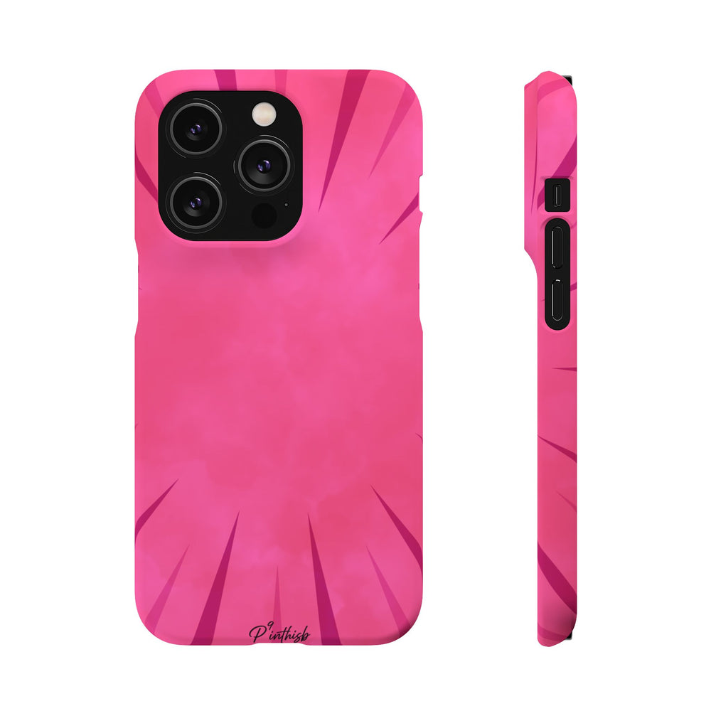 Pink Burst Snap Phone Case