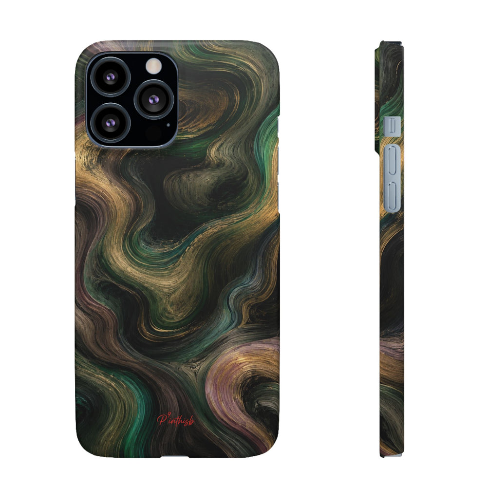 Marbled Forest Snap Phone Case