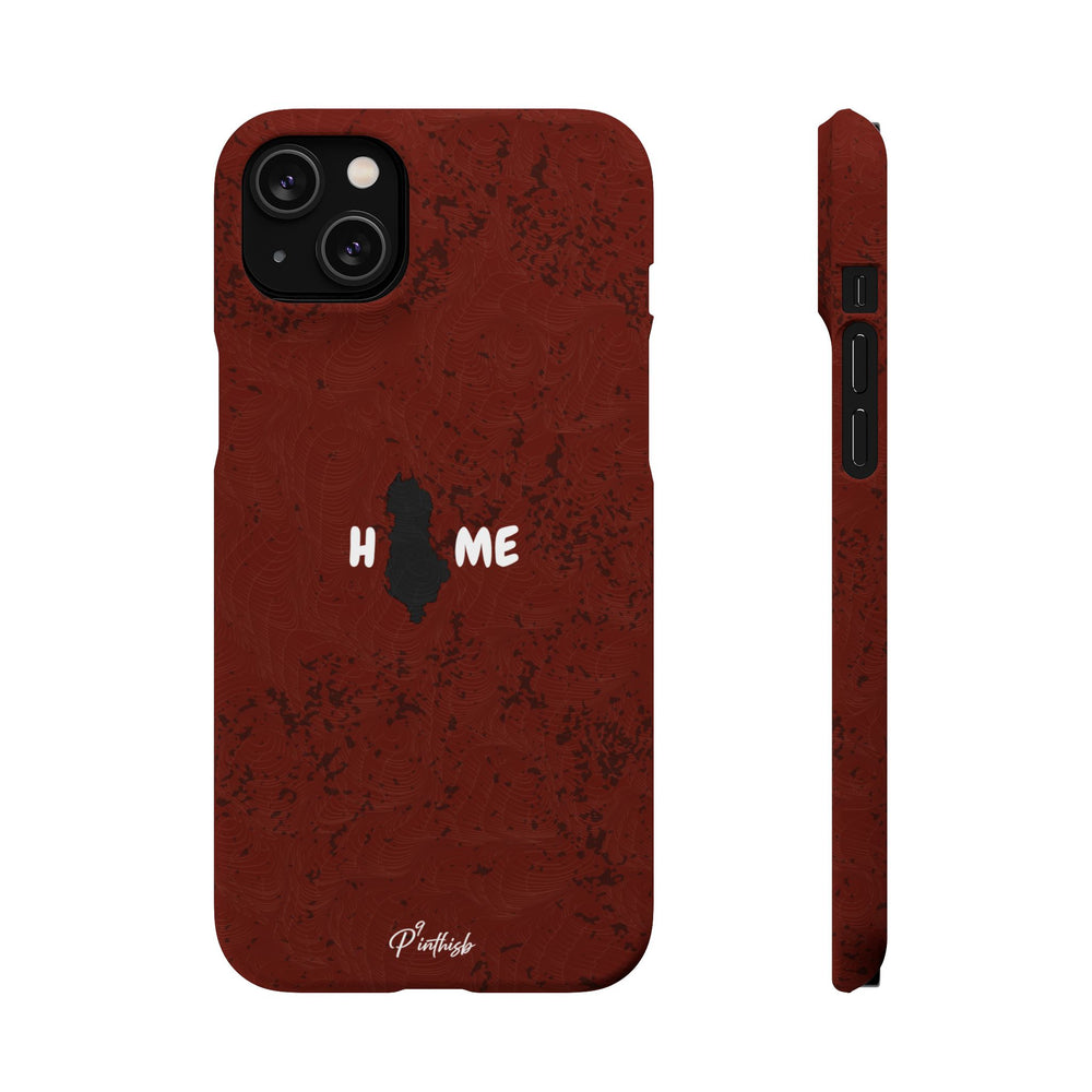"HOME" Albania Snap Case
