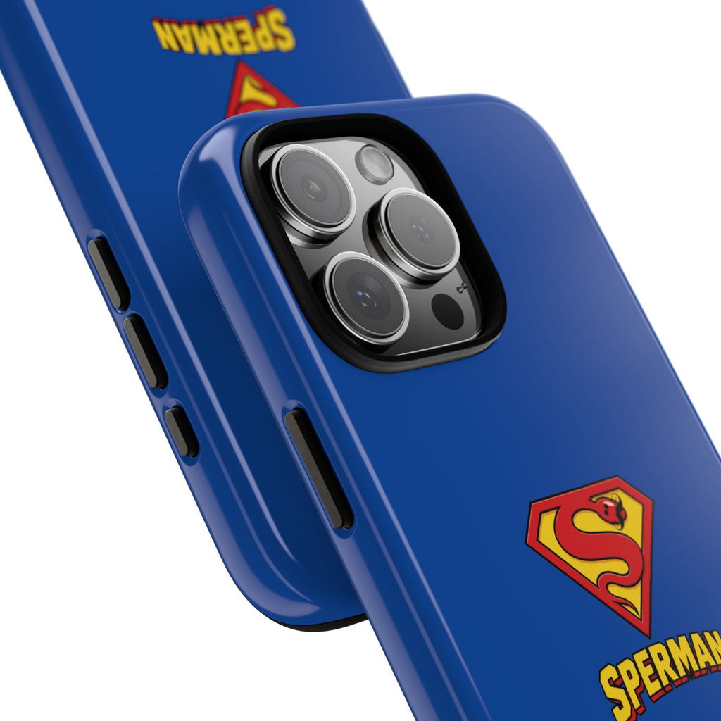 "SPERMAN" Parody Logo Tough Phone Case