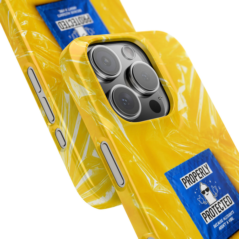 "Properly Protected" Graphic Snap Phone Case