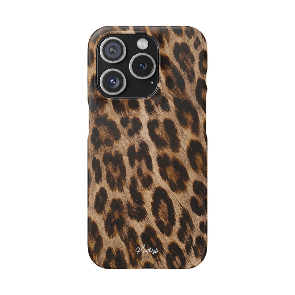 Leopard Print Snap Phone Case