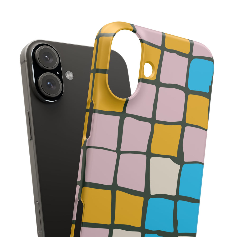 Color Grid Snap Phone Case
