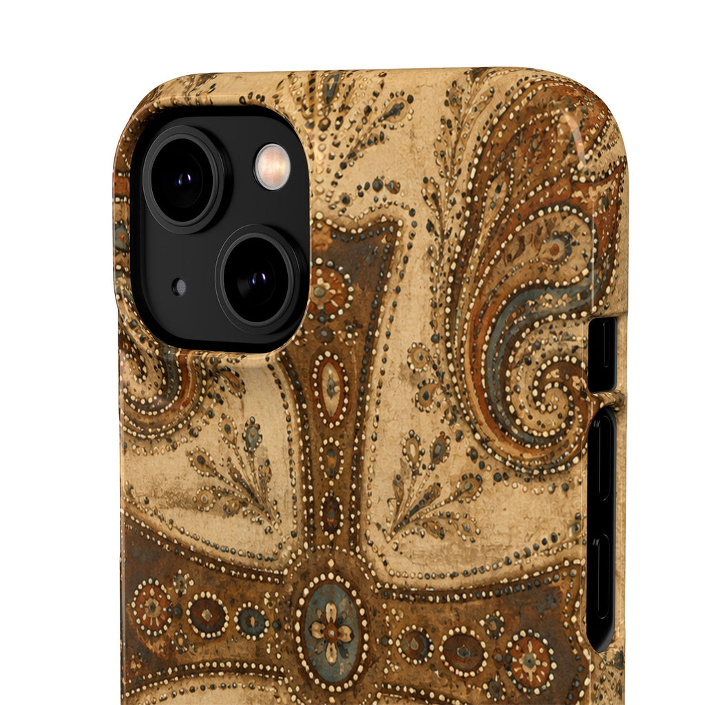 Cross Paisley Snap Case