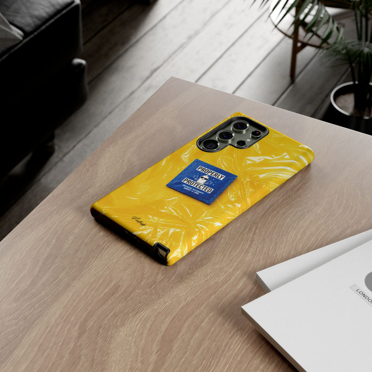"Properly Protected" Graphic Phone Case