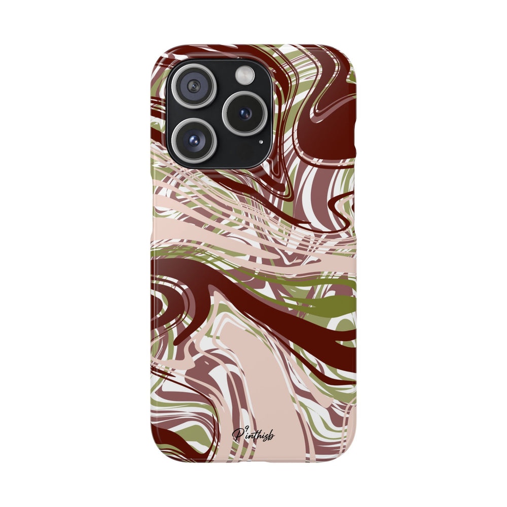 Abstract Marbled Snap Phone Case