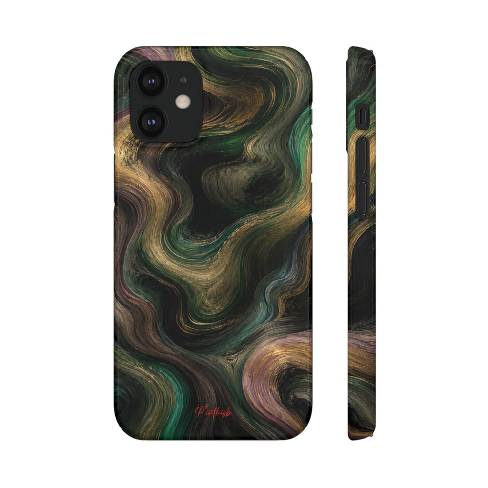 Marbled Forest Snap Phone Case