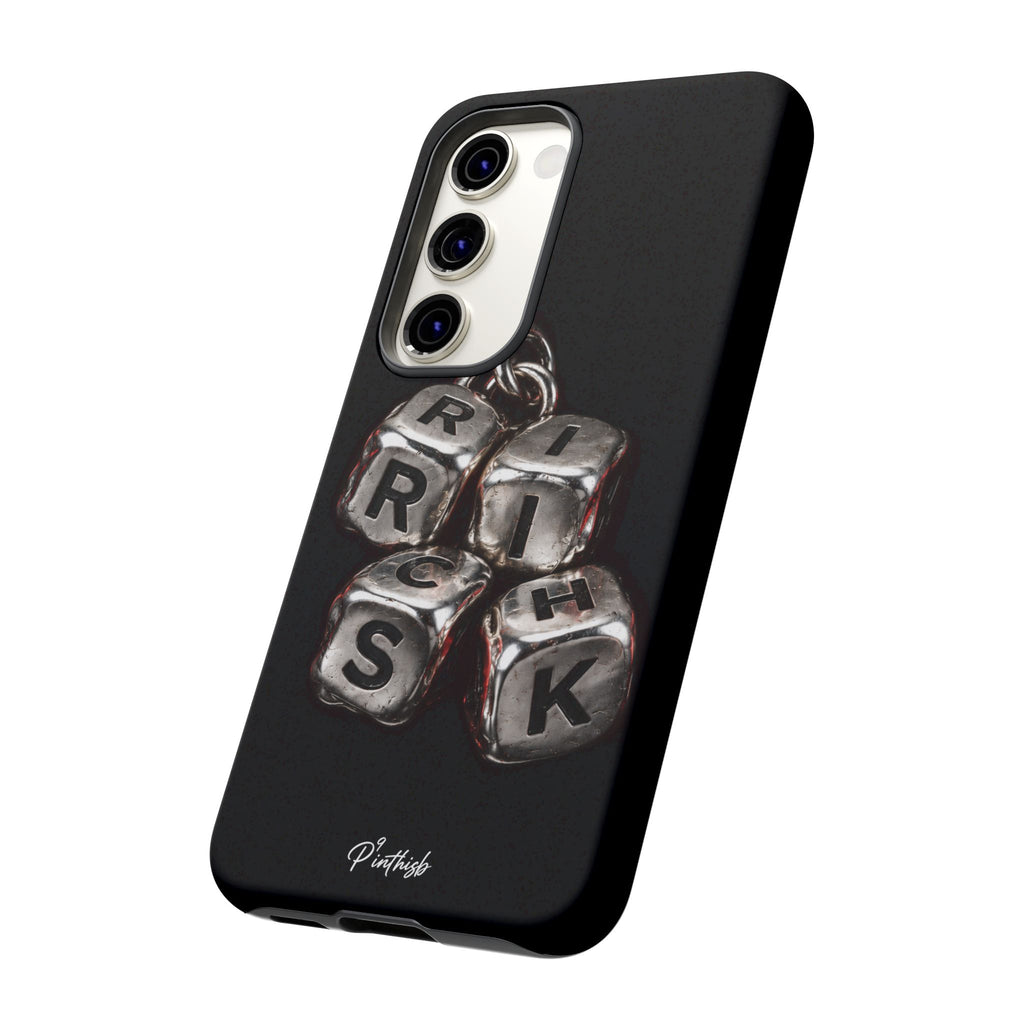 Metallic Dice 'RISK' Phone Case