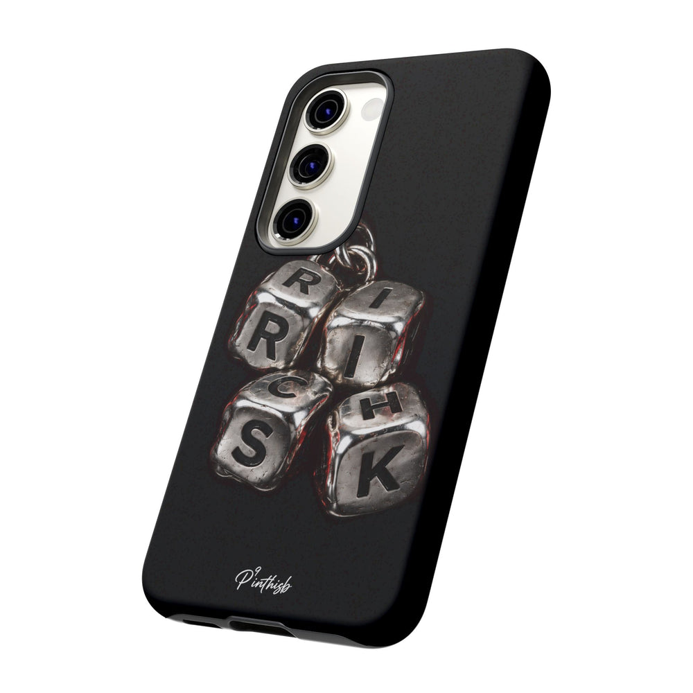 Metallic Dice 'RISK' Phone Case