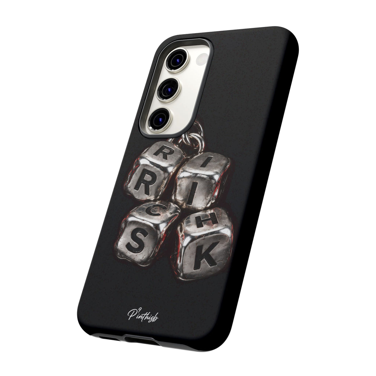 Metallic Dice 'RISK' Phone Case