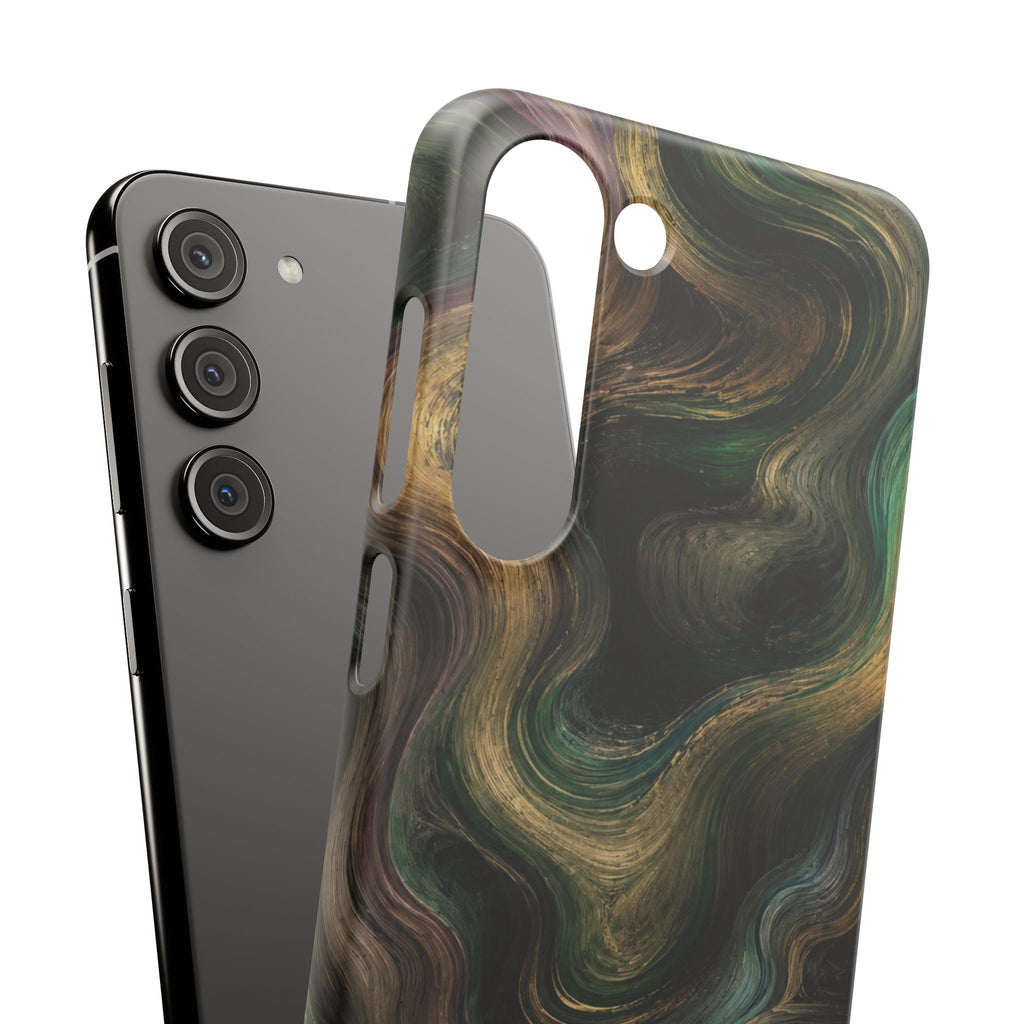Marbled Forest Snap Phone Case